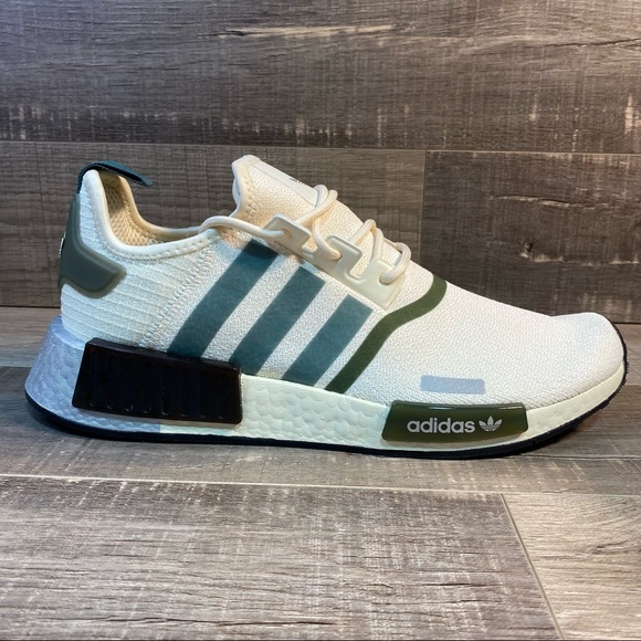 Adidas NMD_R1 Womens ‘Wonder White Olive’ - Picture 2 of 7